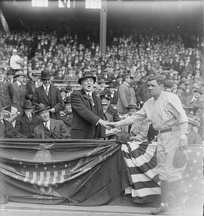 President Harding with Babe Ruth