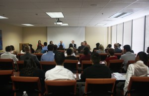 Students and Panelists at the LEAP Center Legal Seminar