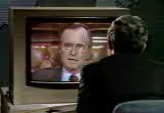 Dan Rather and George H. W. Bush