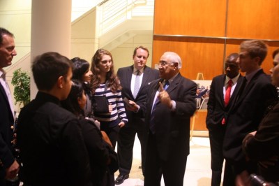 David Valdez with LEAP Center Students