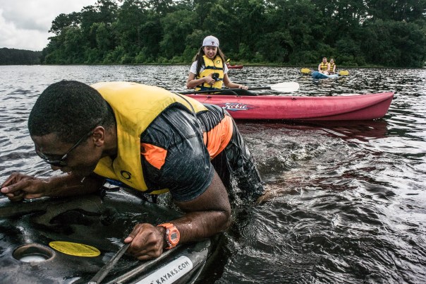 Austin Climbs Back On, While Bella Photographs Helpfully