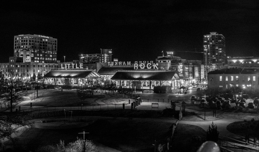 Little_Rock_Night_BW_Web