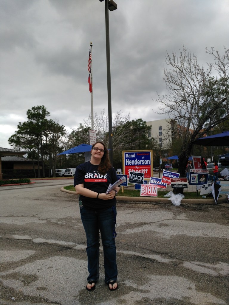 Casey Janda Distributes Literature