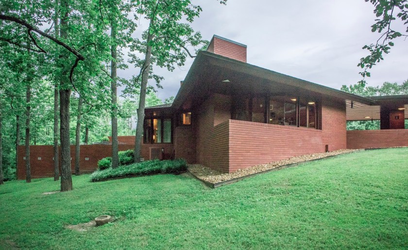 Frank Lloyd Wright, Kraus Home, Ebsworth Park, St. Louis, Architecture