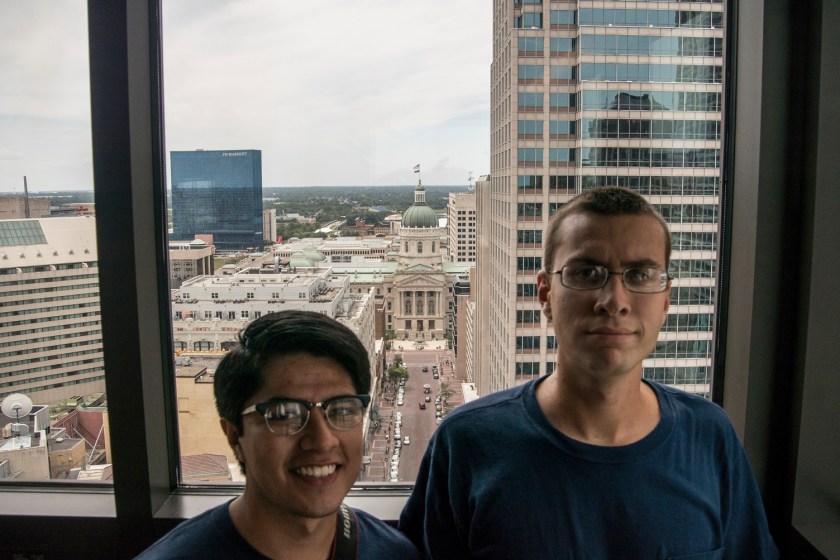 Brian and Paul from atop the Memorial