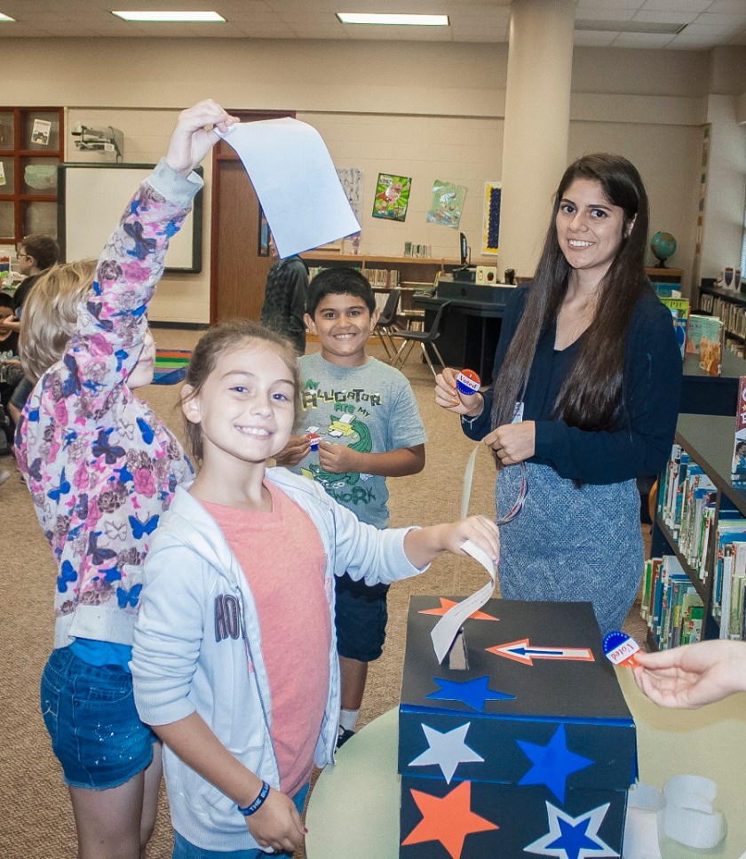 Mock Election, LEAP Center, SHSU, Stewart Elementary