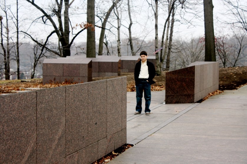Ryan at Kent State Memorial