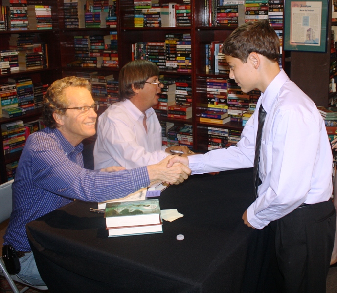 Ryan with author Ridley Pearson