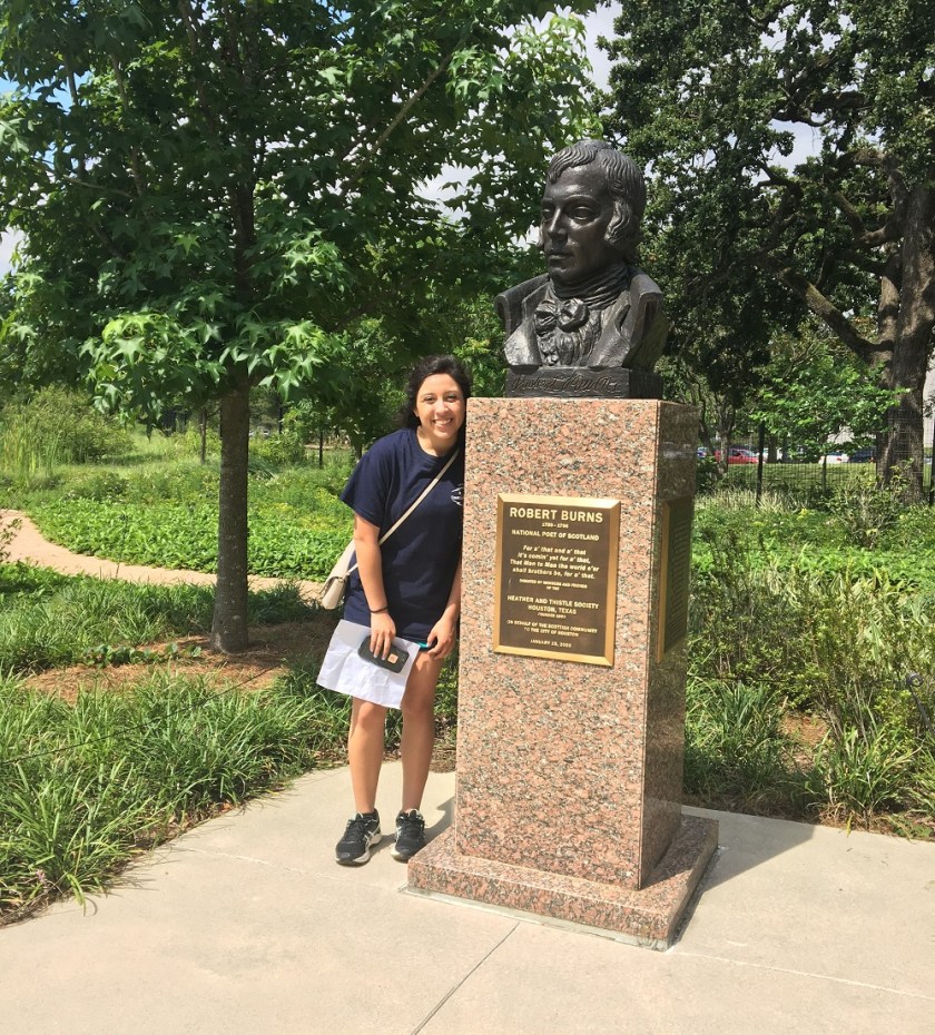 Enrico Cerrachio, Sam Houston Sculpture, LEAP Ambassadors, Center for Law Engagement And Politics, LEAP Center, Hermann Park, Robert Burns