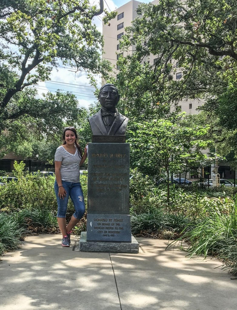Enrico Cerrachio, Sam Houston Sculpture, LEAP Ambassadors, Center for Law Engagement And Politics, LEAP Center, Hermann Park, Benito Juarez