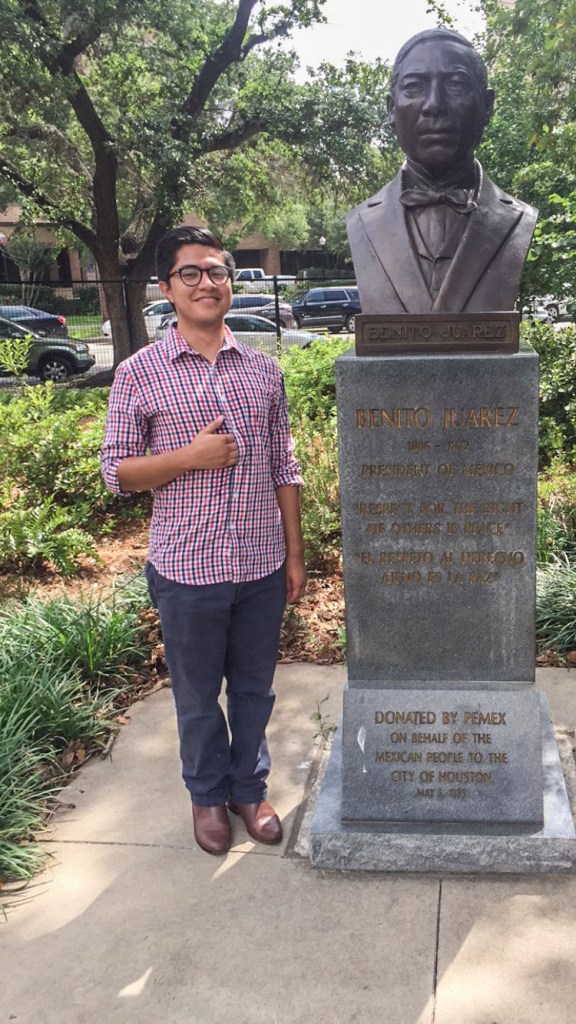 Enrico Cerrachio, Sam Houston Sculpture, LEAP Ambassadors, Center for Law Engagement And Politics, LEAP Center, Hermann Park, Benito Juarez