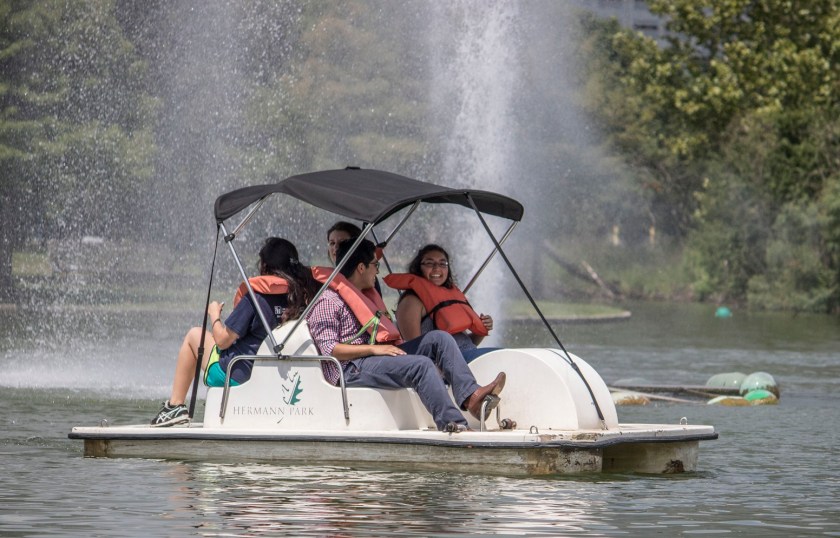 Sam Houston State University, LEAP Ambassadors, Center for Law Engagement And Politics, LEAP Center, Hermann Park, Pedal Boat