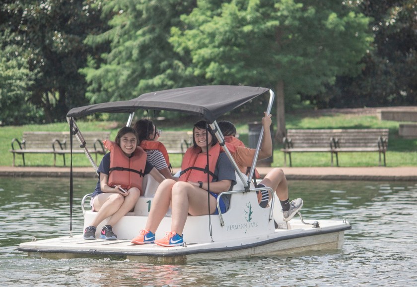 Sam Houston State University, LEAP Ambassadors, Center for Law Engagement And Politics, LEAP Center, Hermann Park, Pedal Boat