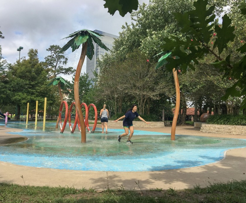 Enrico Cerrachio, Sam Houston Sculpture, LEAP Ambassadors, Center for Law Engagement And Politics, LEAP Center, Hermann Park, Tropical Splash Pad