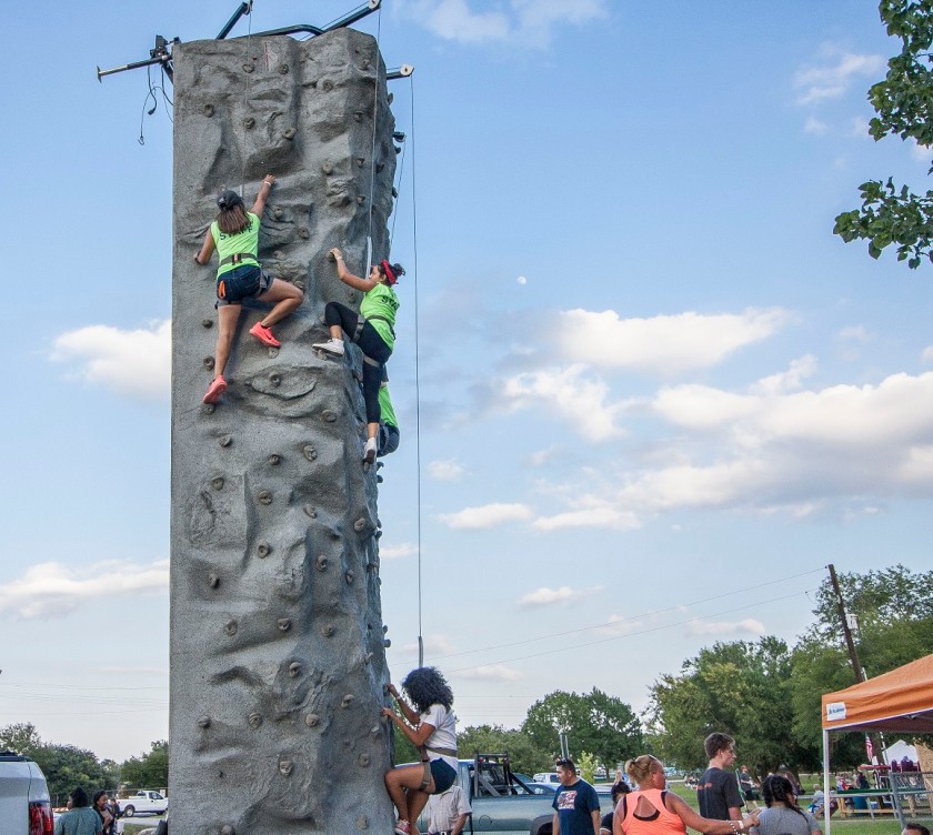 City of Huntsville, Parks and Recreation, July 4th, LEAP Ambassadors, SHSU, LEAP Center, Rock Climbing