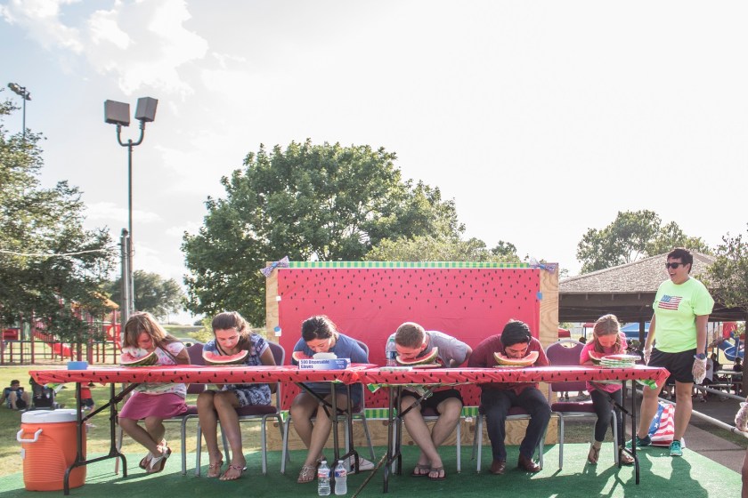 City of Huntsville, Parks and Recreation, July 4th, LEAP Ambassadors, SHSU, LEAP Center, Watermelon Eating Contest