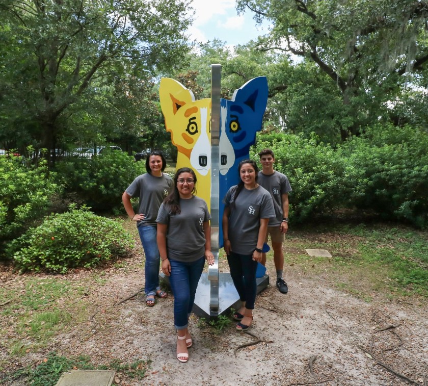 NOLA, New Orleans, Besthoff Sculpture Garden, LEAP Ambassadors, LEAP Center, SHSU, Blue Dog, George Rodrigue
