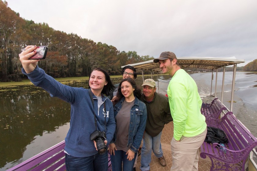 SHSU, LEAP Ambassadors, LEAP Center, Caddo Lake, Mark Burns, Wes Holland