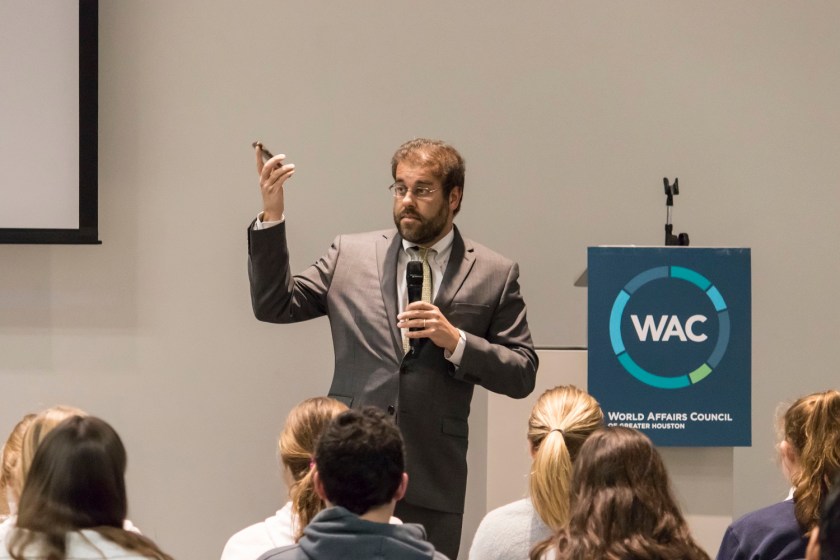 SHSU, LEAP Center, LEAP Ambassadors, World Affairs Council Houston, Jeremi Suri