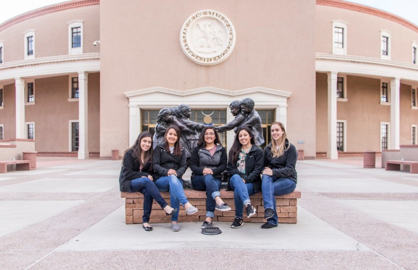 SHSU, LEAP Center, LEAP Ambassadors, Santa Fe NM, New Mexico Capitol, Roundhouse, Glenna Goodacre