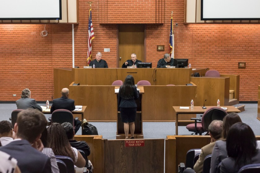 SHSU, LEAP Center, LEAP Ambassadors, 10th Court of Appeals, Chief Justice Tom Gray, Justice Al Scoggins, Justice Rex Davis