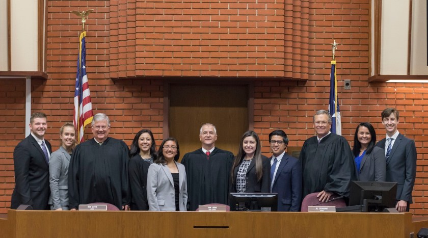 SHSU, LEAP Center, LEAP Ambassadors, 10th Court of Appeals, Chief Justice Tom Gray, Justice Al Scoggins, Justice Rex Davis