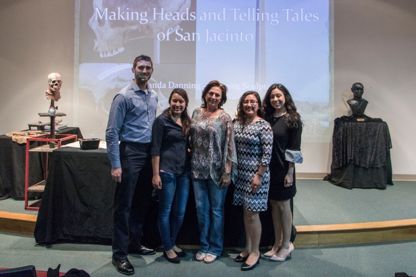 SHSU, LEAP Center, LEAP Ambassadors, Sam Houston Memorial Museum, Forensic Art, Amanda Danning, San Jacinto