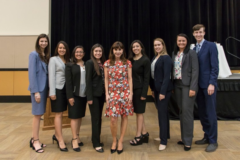 SHSU, LEAP Center, LEAP Ambassadors, Career Services Etiquette Dinner. Dianne Gottsman