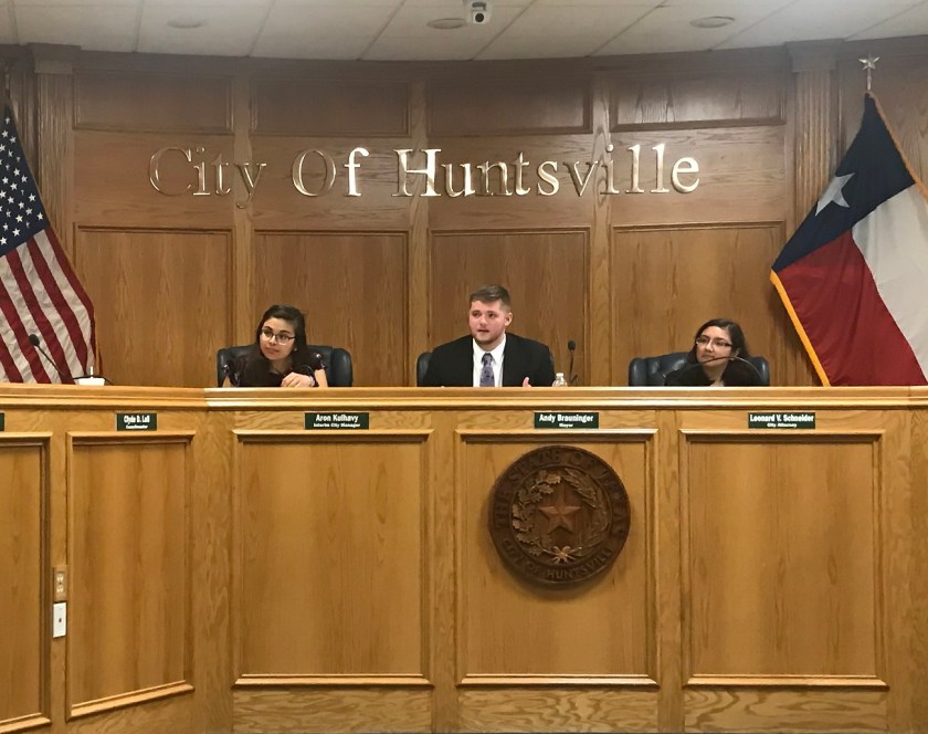 SHSU, LEAP Center, LEAP Ambassadors, Mock City Council, City of Huntsville