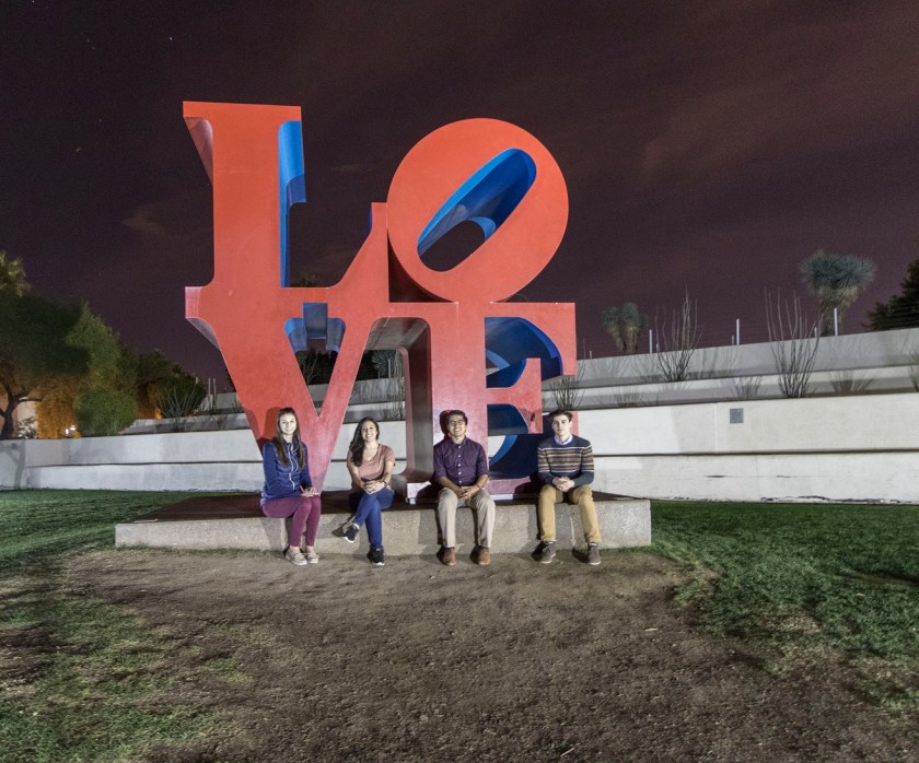 SHSU, LEAP Ambassadors, LEAP Center, Robert Indiana, LOVE, Scottsdale
