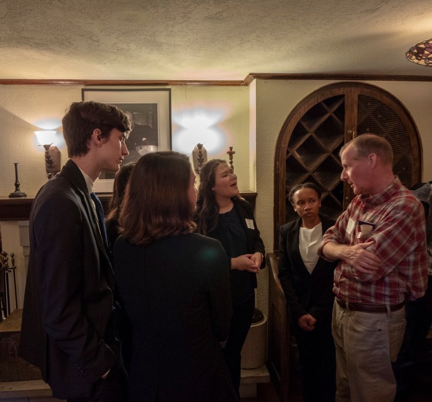 SHSU, Sam Houston State University, Center for Law Engagement And Politics, LEAP Center, LEAP Ambassadors, World Affairs Council, Ronan O'Malley, Julie Kavanagh, Black Labrador