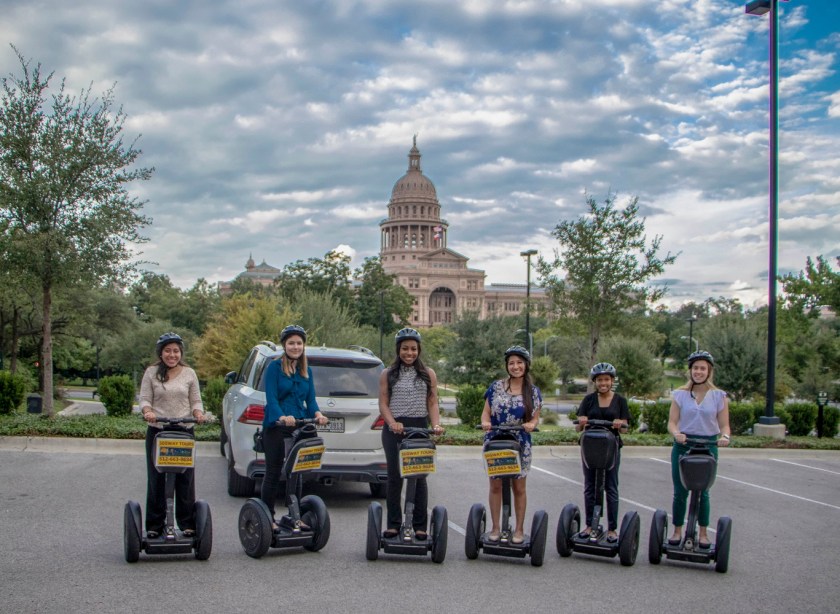 SHSU, Sam Houston State University, LEAP Center, LEAP Ambassadors, Center for Law Engagement And Politics, Austin Texas, ATX, Segway Tours