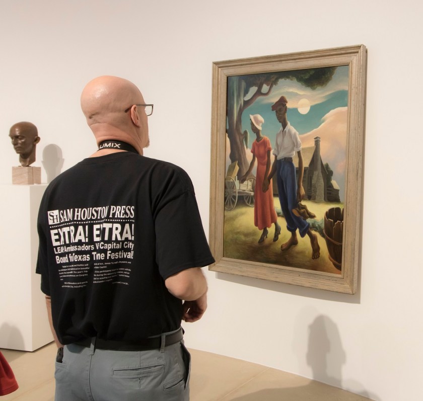 SHSU, LEAP Center, Center for Law Engagement And Politics, LEAP Ambassadors, Blanton Museum of Art, Austin Texas, ATX, Thomas Hart Benton