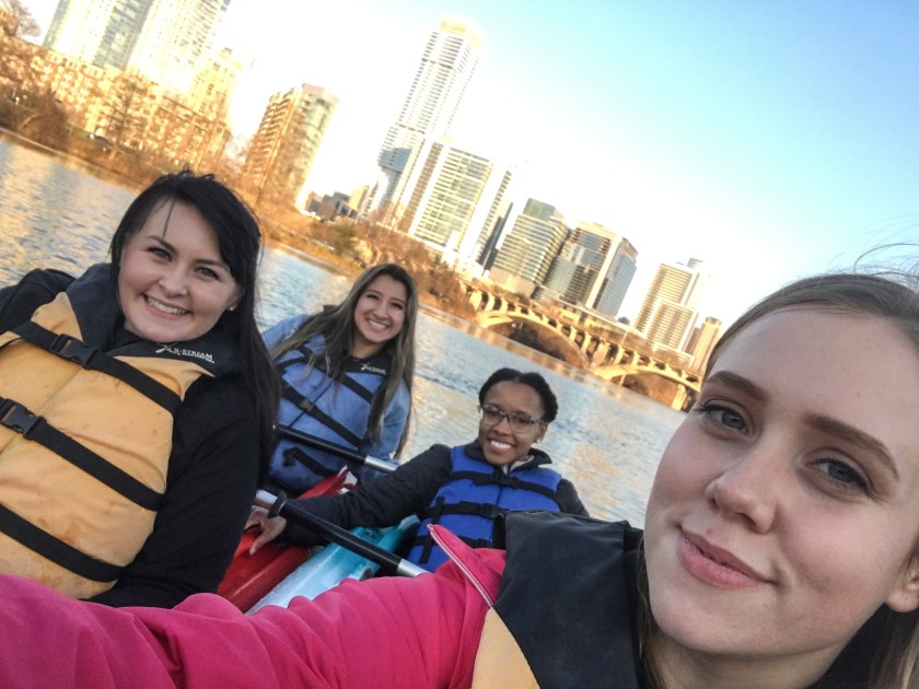 SHSU, LEAP Ambassadors, LEAP Center, Austin Texas, ATX, Kayaking