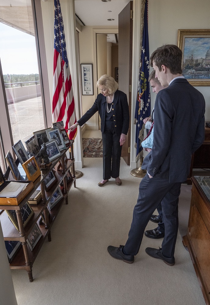 SHSU, LEAP Center, LEAP Ambassadors, President George H. W. Bush, Presidents Day,  Jean Becker