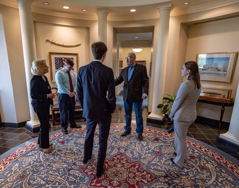 SHSU, LEAP Center, LEAP Ambassadors, President George H. W. Bush, Presidents Day,  Jean Becker, Mark Burns