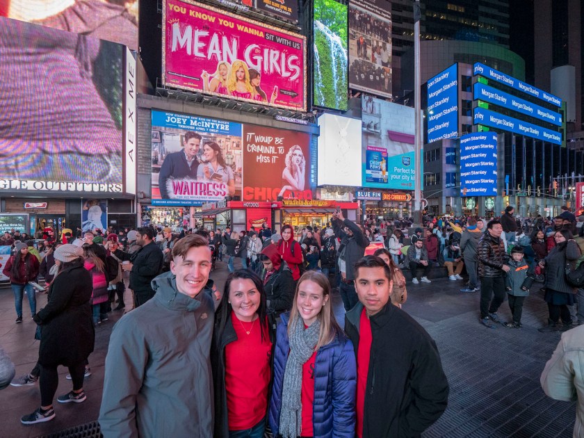 SHSU, LEAP Center, LEAP Ambassadors, New York City, Times Square