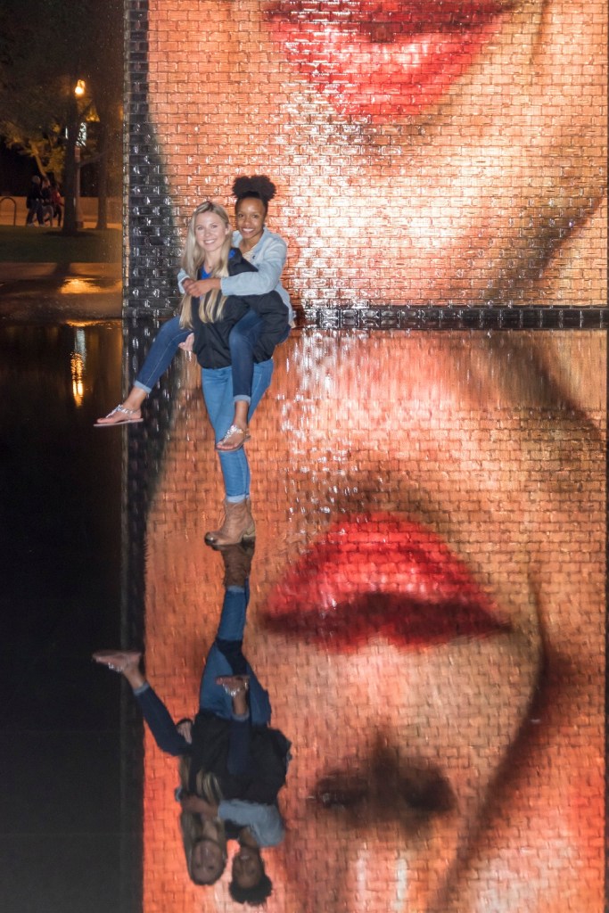 SHSU, LEAP Center, LEAP Ambassadors, Chicago IL, Millennium Park, Jaume Plensa, Crown Fountains, Ilexus Williams, Maggie Denena