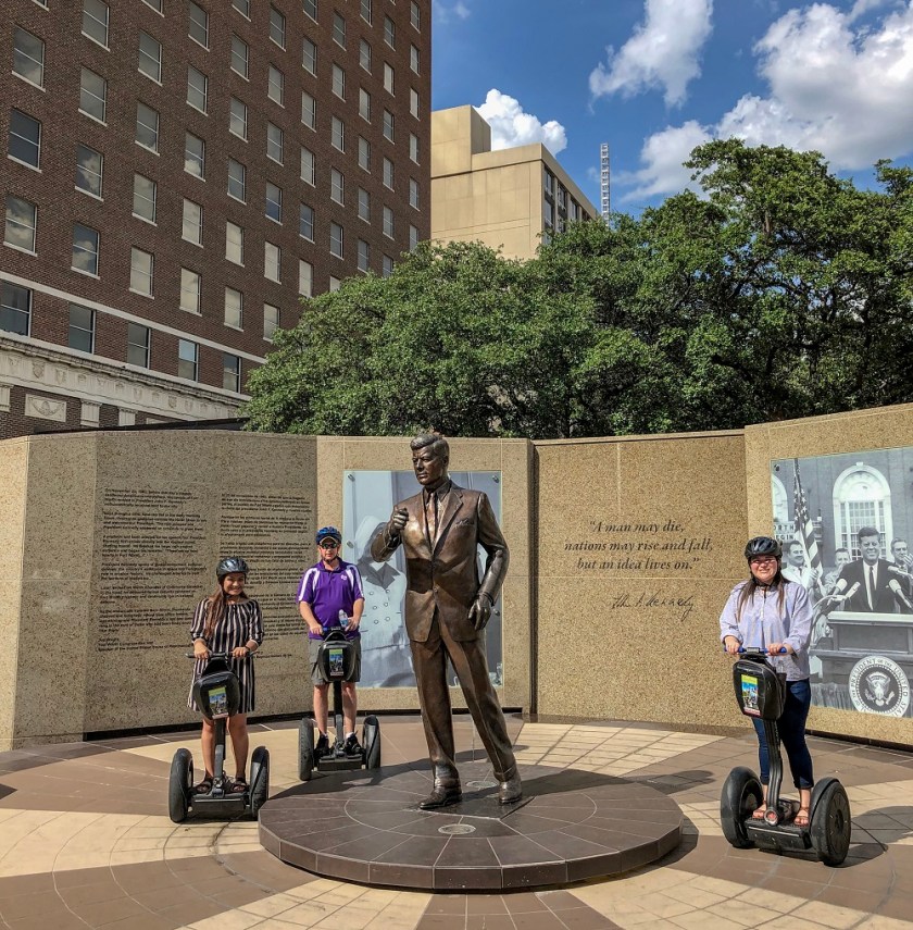 SHSU, LEAP Center, LEAP Ambassadors, Fort Worth, JFK Statue, Segway Nation