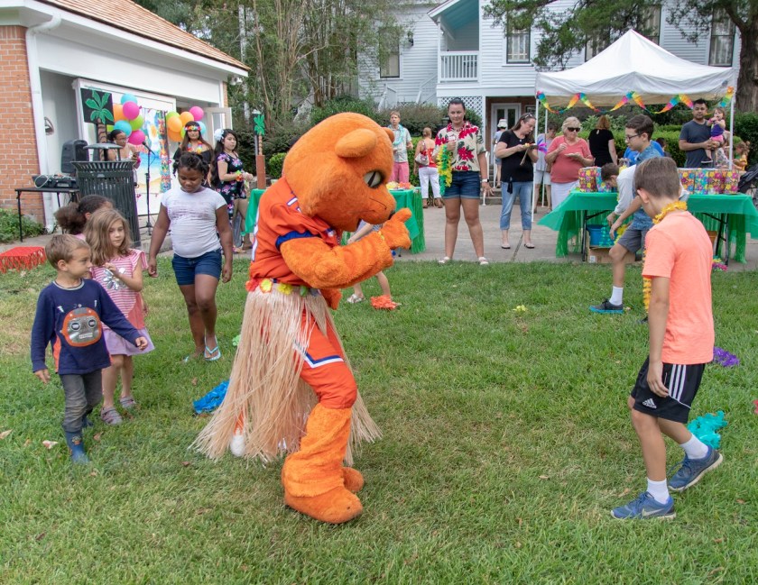 SHSU, LEAP Center, LEAP Ambassadors, Wynne Home Arts Center, Hawaiian Luau, Sammy Bearkat