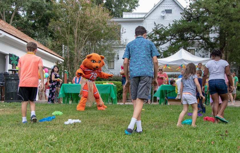 SHSU, LEAP Center, LEAP Ambassadors, Wynne Home Arts Center, Hawaiian Luau, Sammy Bearkat