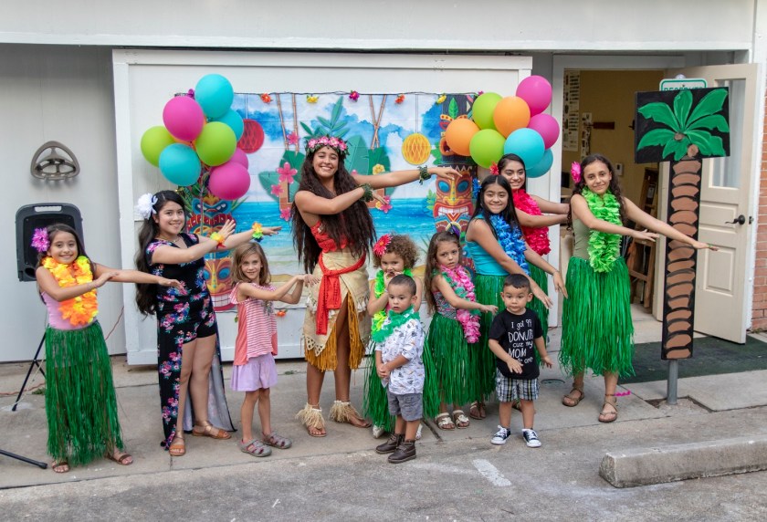 SHSU, LEAP Center, LEAP Ambassadors, Wynne Home Arts Center, Hawaiian Luau, Princess Moana