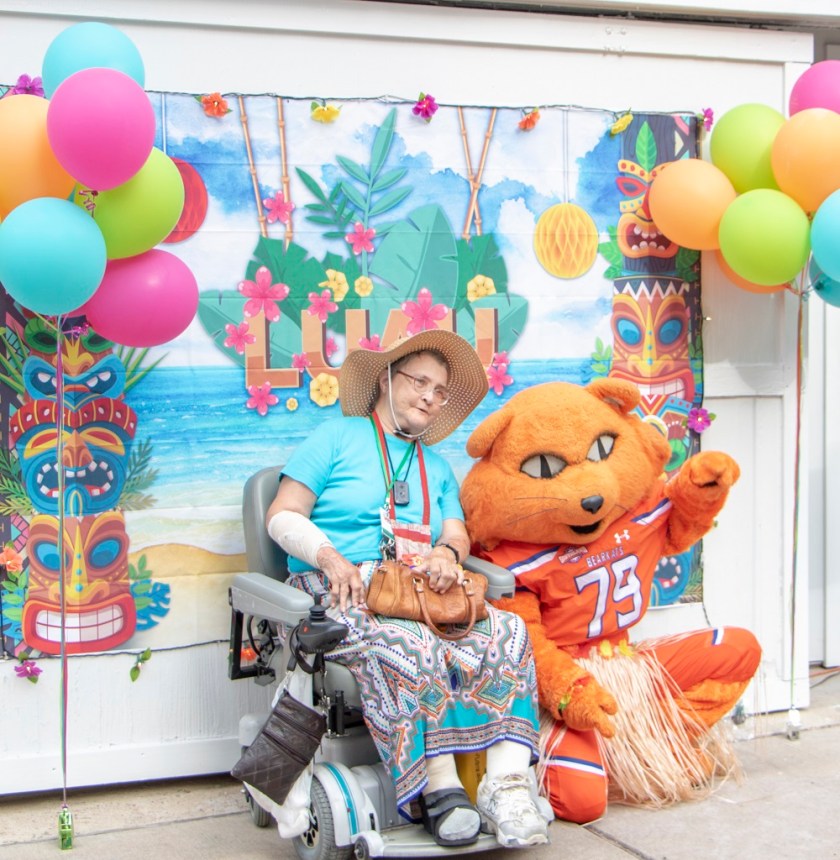 SHSU, LEAP Center, LEAP Ambassadors, Wynne Home Arts Center, Hawaiian Luau, Sammy Bearkat
