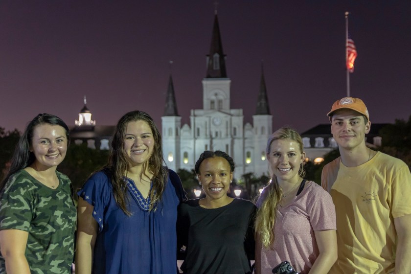 SHSU, LEAP Center, LEAP Ambassadors, Jackson Square, NOLA, St Louis Cathedral