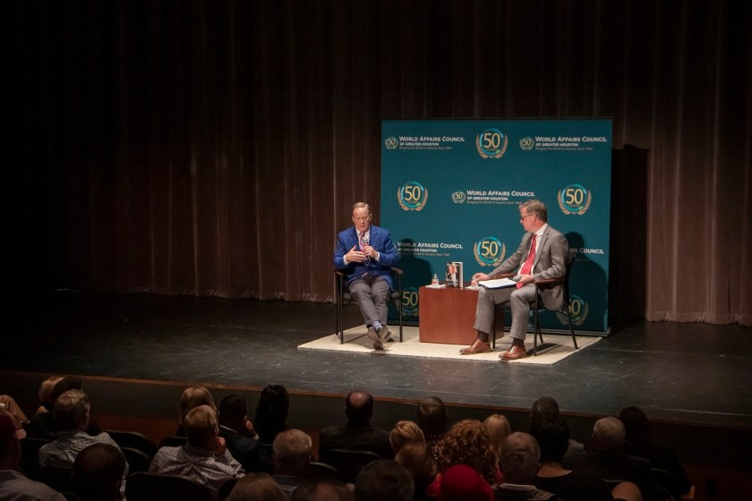 SHSU, LEAP Center, LEAP Ambassadors, World Affairs Council Houston, WAC, Sean Spicer