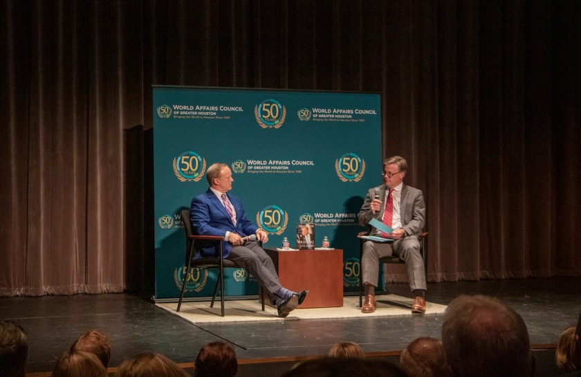 SHSU, LEAP Center, LEAP Ambassadors, World Affairs Council Houston, WAC, Sean Spicer