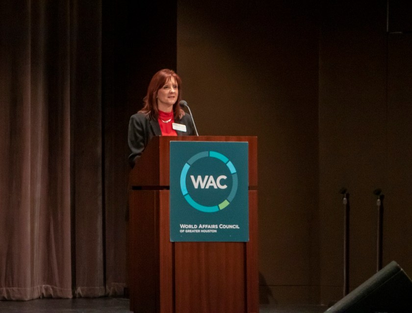 SHSU, LEAP Center, LEAP Ambassadors, World Affairs Council Houston, WAC, Sean Spicer, Maryane Maldonado