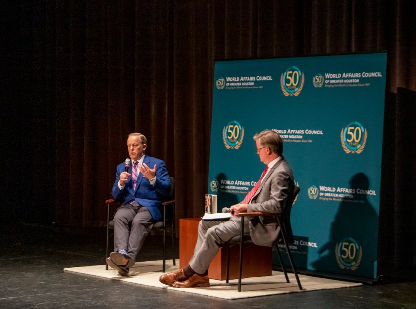 SHSU, LEAP Center, LEAP Ambassadors, World Affairs Council Houston, WAC, Sean Spicer