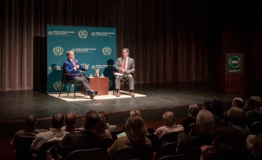 SHSU, LEAP Center, LEAP Ambassadors, World Affairs Council Houston, WAC, Sean Spicer