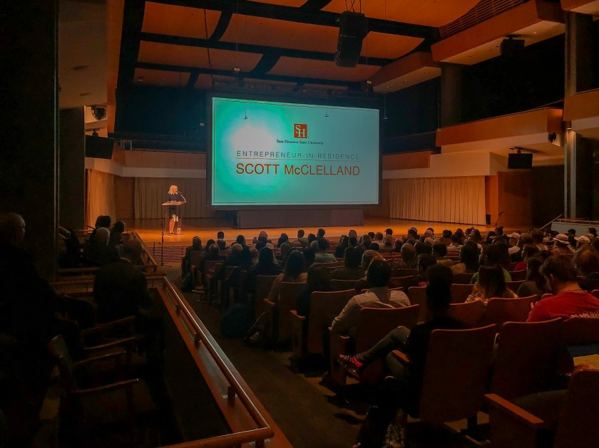 SHSU, LEAP Center, LEAP Ambassadors, Entrepreneur in Residence, Scott McClelland